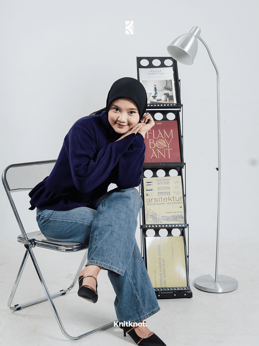 Kyra Knitted Sweater - Royal Blue