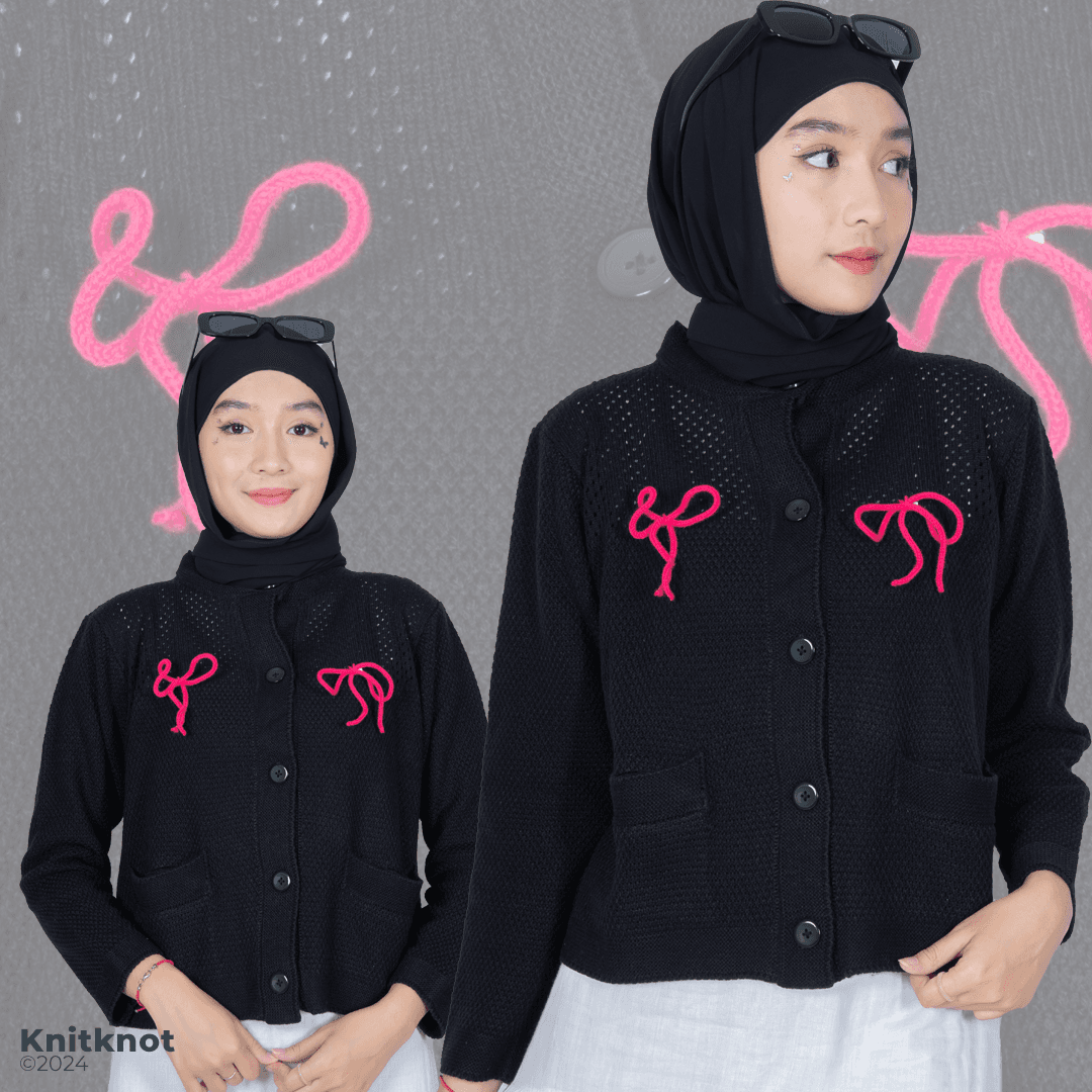 Majestic Knitted Sweater - Midnight Black