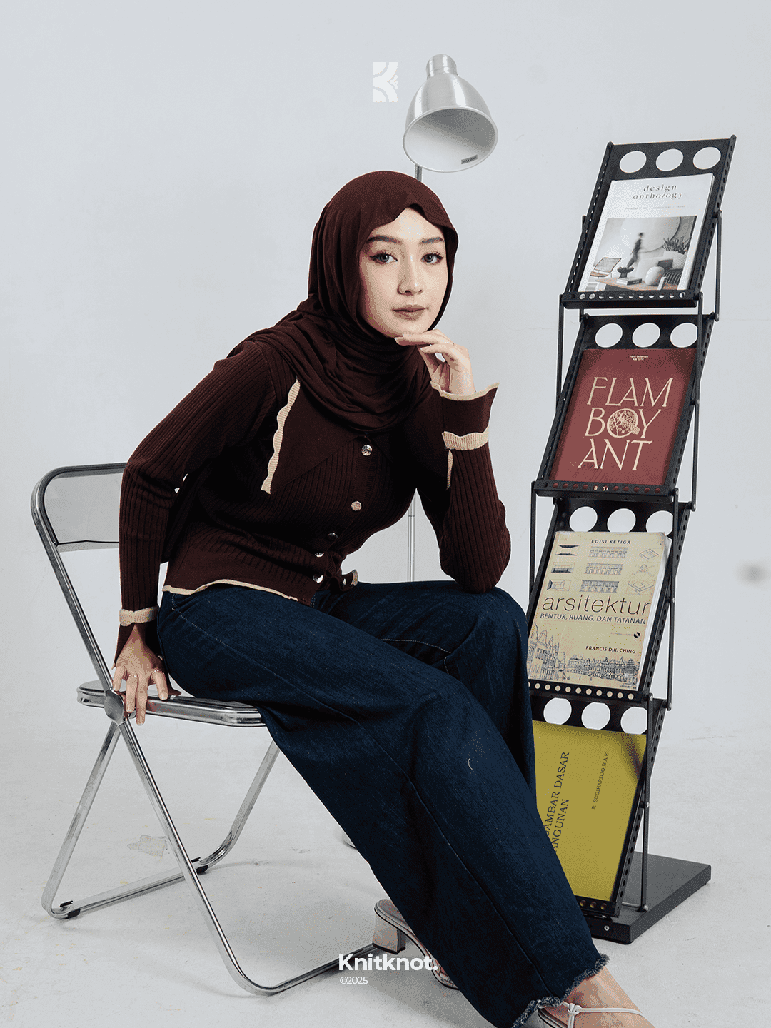 Violet Knit Top - Vintage Brown