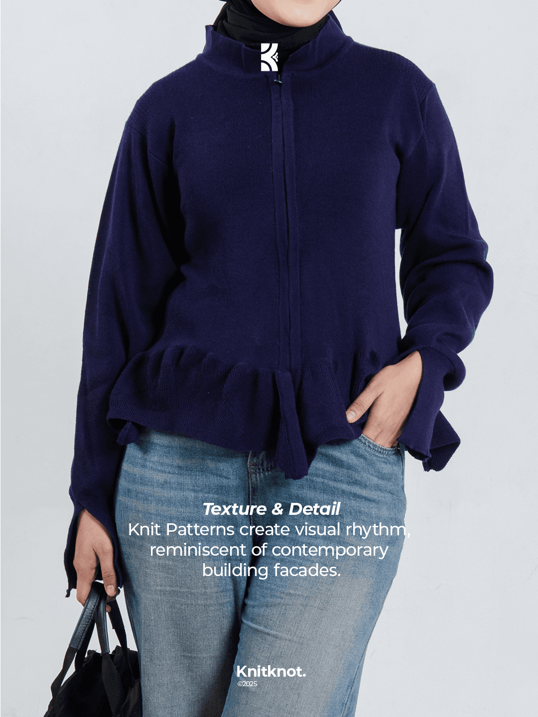 Kyra Knitted Sweater - Royal Blue
