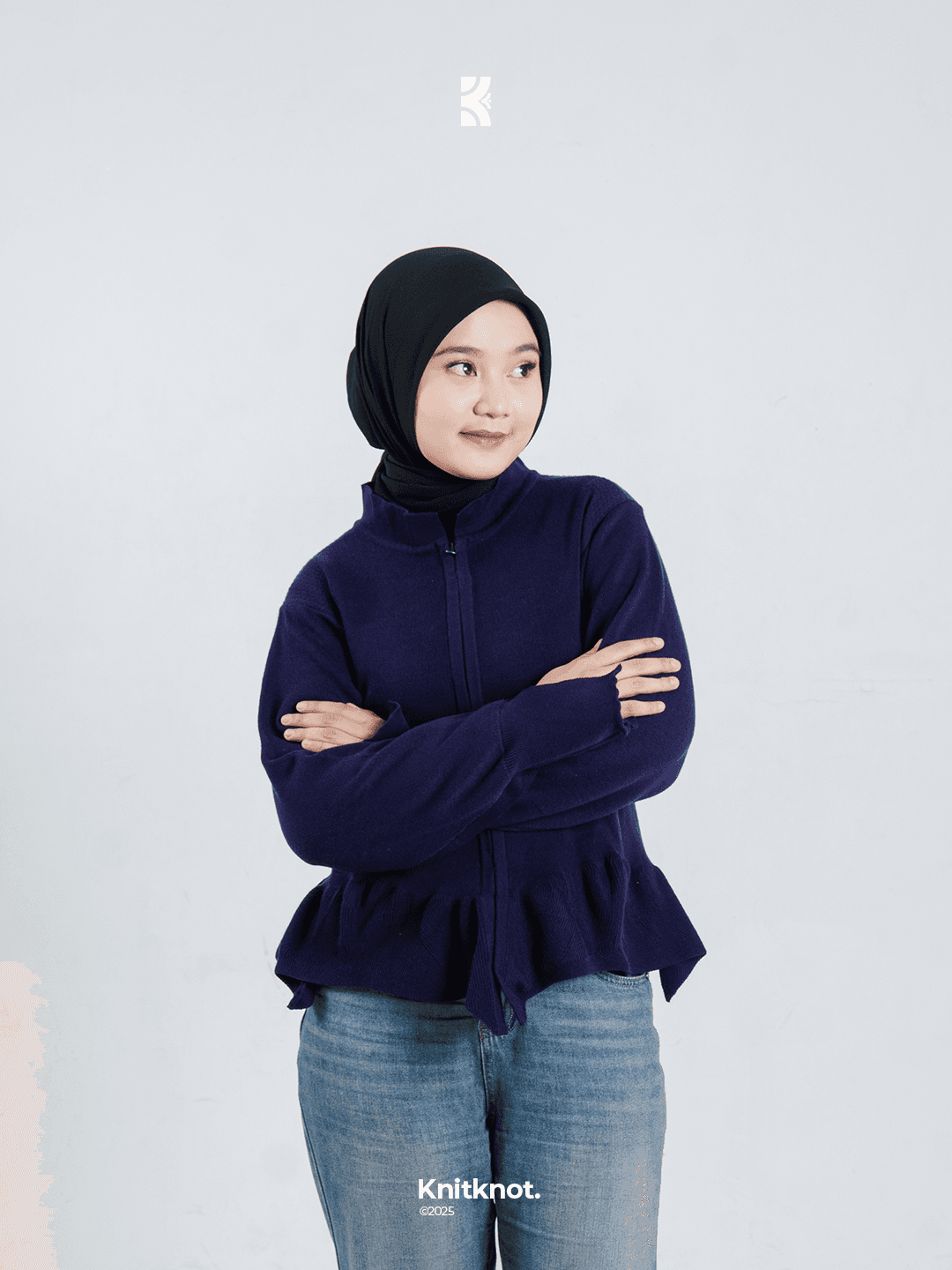 Kyra Knitted Sweater - Royal Blue