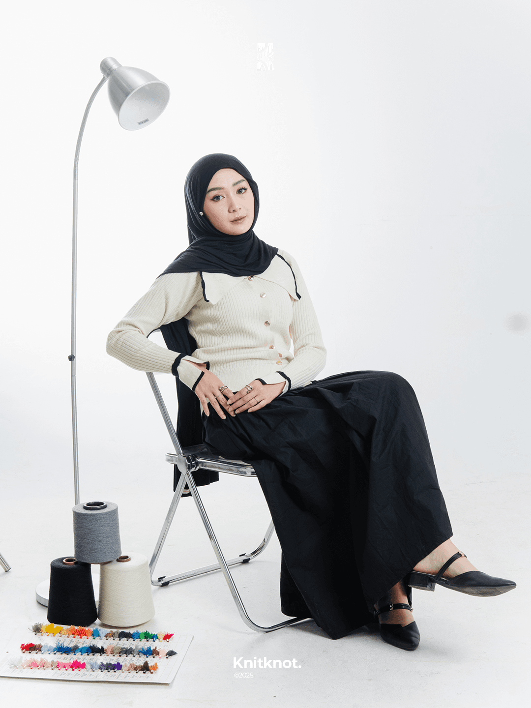 Violet Knit Top - Broken White