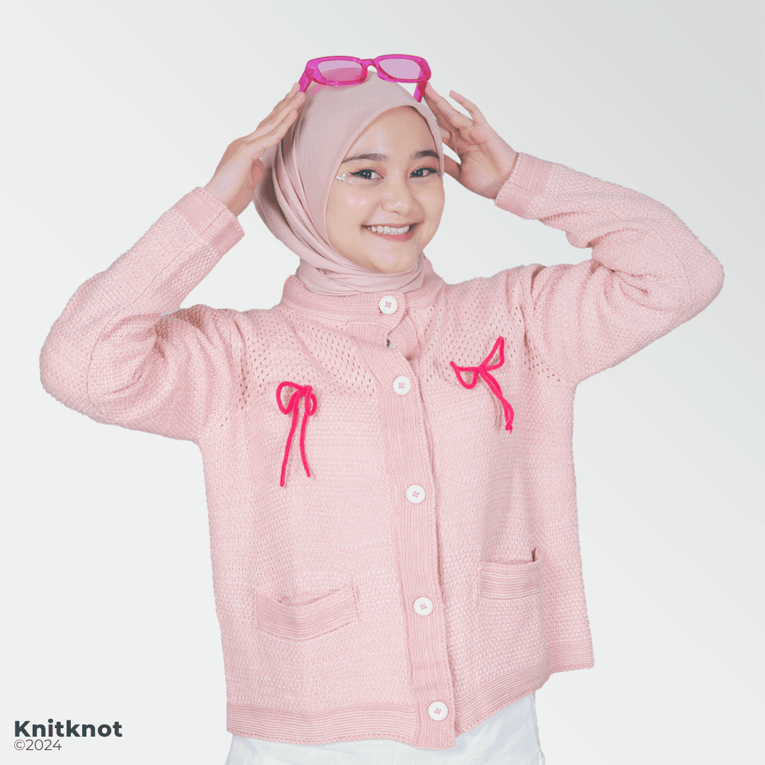 Majestic Knitted Sweater - Flamingo Pink