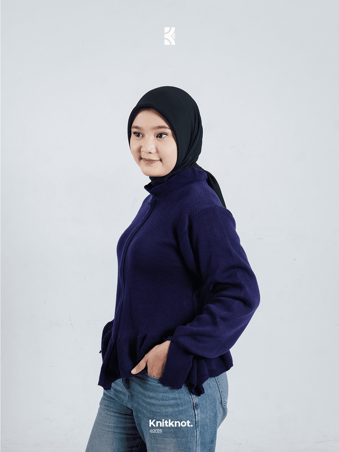 Kyra Knitted Sweater - Royal Blue
