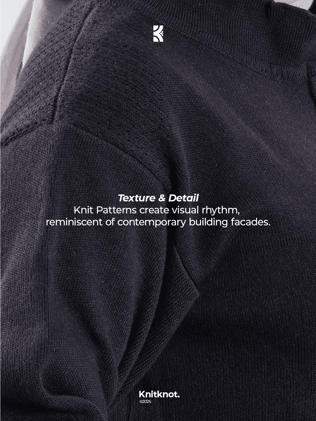 Kyra Knitted Sweater - Matte Black