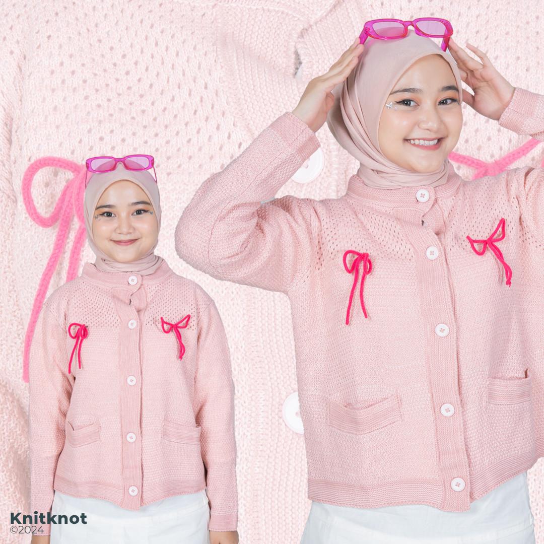 Majestic Knitted Sweater - Flamingo Pink